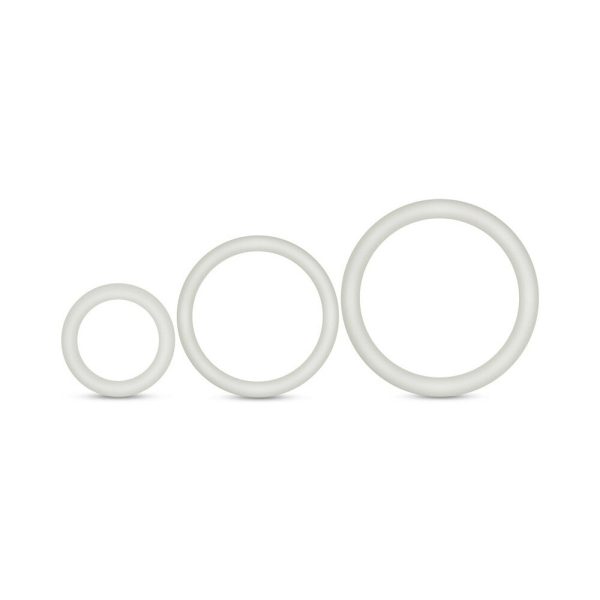 Performance VS4 Pure Premium Silicone Cockrings 3-Pack Set White - Image 3