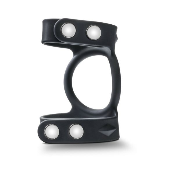Performance VS8 Silicone Double Cock & Ball Strap Black - Image 4