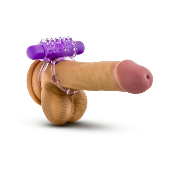 Play with Me The Player Vibrating Double Strap Cockring Purple - Image 5