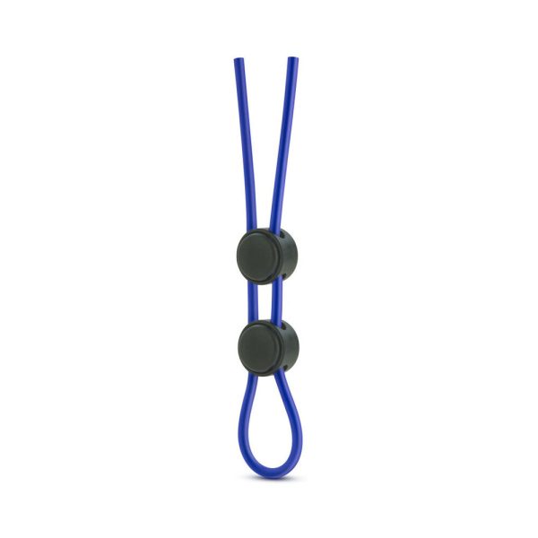 Stay Hard Silicone Double Loop Lasso/Bolo Cockring Blue - Image 2