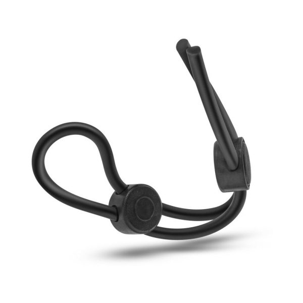 Stay Hard Silicone Double Loop Lasso/Bolo Cockring Black - Image 3