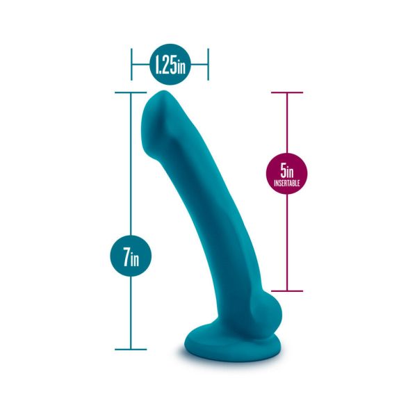Temptasia Reina 7 in. Silicone Dildo Teal - Image 8