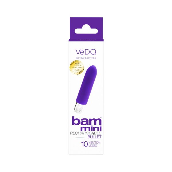 VeDO Bam Mini Rechargeable Bullet Vibe - Indigo - Image 4