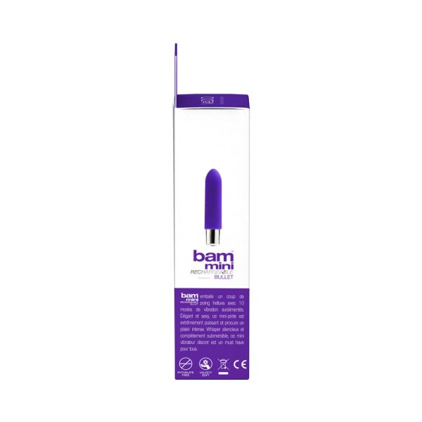 VeDO Bam Mini Rechargeable Bullet Vibe - Indigo - Image 6