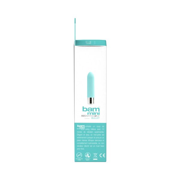 VeDO Bam Mini Rechargeable Bullet Vibe - Tease Me Turquoise - Image 5