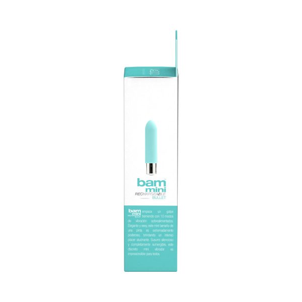 VeDO Bam Mini Rechargeable Bullet Vibe - Tease Me Turquoise - Image 6