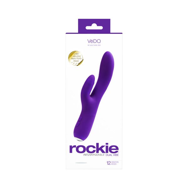 VeDO Rockie Rechargeable Dual Vibe - Into You Indigo - Image 5