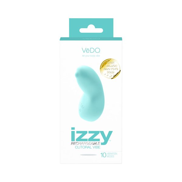 VeDO Izzy Rechargeable Clitoral Vibe - Tease Me Turquoise - Image 5