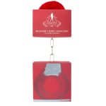 Ouch! Beginner''s Furry Handcuffs With Quick-Release Red