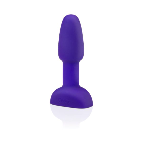 b-Vibe Rimming Petite Rotating and Vibrating Remote Control Plug Purple - Image 3