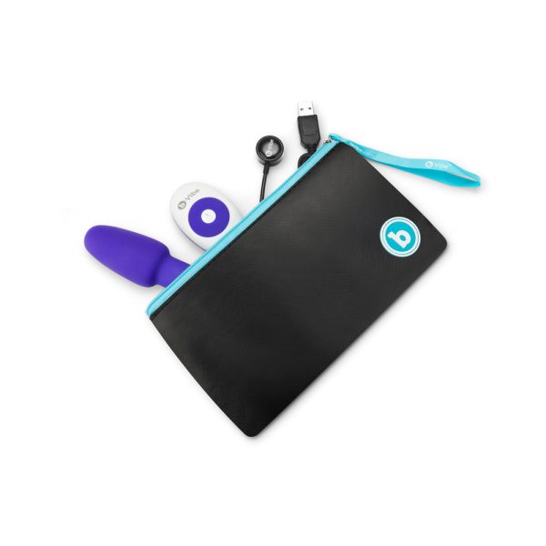 b-Vibe Rimming Petite Rotating and Vibrating Remote Control Plug Purple - Image 8