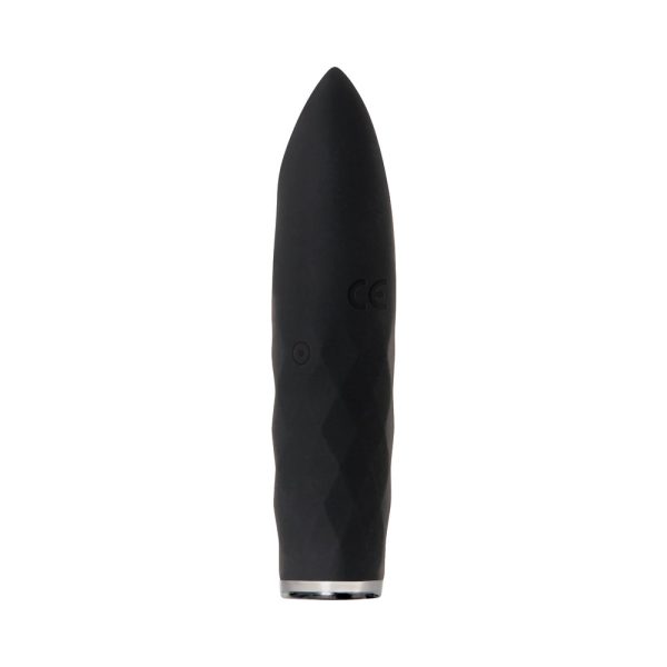 Evolved On The Spot Light-Up Rechargeable Silicone Bullet Vibrator Black - Image 6