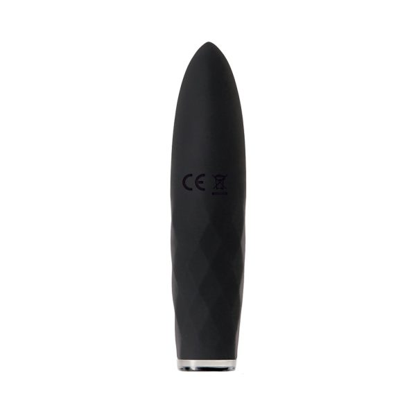 Evolved On The Spot Light-Up Rechargeable Silicone Bullet Vibrator Black - Image 7