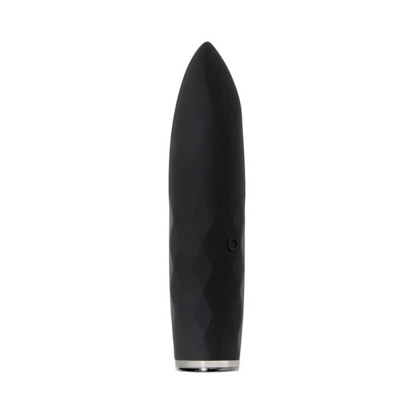 Evolved On The Spot Light-Up Rechargeable Silicone Bullet Vibrator Black - Image 9