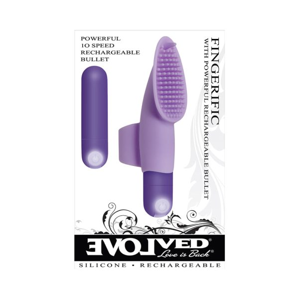 Evolved Fingerific Rechargeable Silicone Finger Vibrator Purple - Image 10