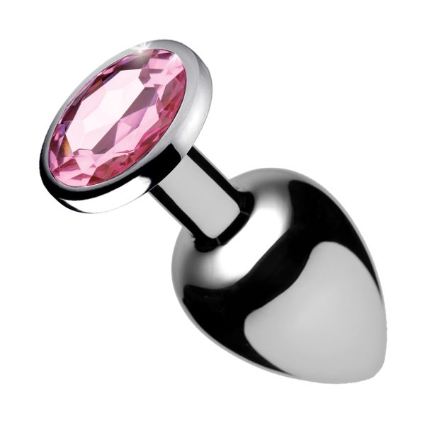 Booty Sparks Pink Gem Anal Plug Medium - Image 2
