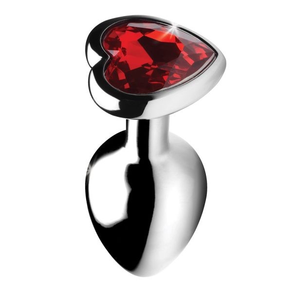 Booty Sparks Red Heart Gem Anal Plug Small - Image 3