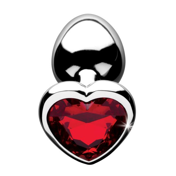Booty Sparks Red Heart Gem Anal Plug Small - Image 5