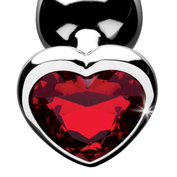 Booty Sparks Red Heart Gem Anal Plug Small - Image 6