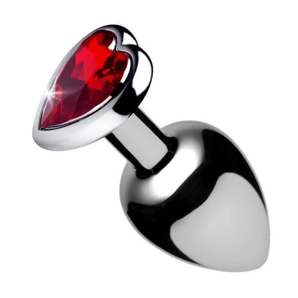 Booty Sparks Red Heart Gem Anal Plug Medium - Image 2