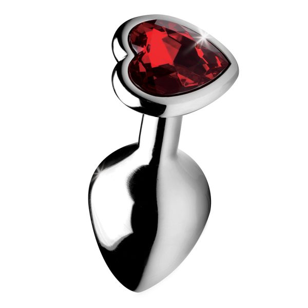 Booty Sparks Red Heart Gem Anal Plug Medium - Image 3