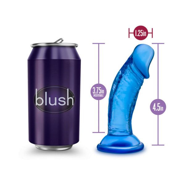 B Yours Sweet n'' Small 4 in. Dildo Blue - Image 7