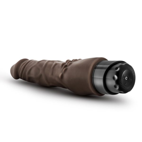 Dr. Skin Cock Vibe 4 Realistic 8 in. Vibrating Dildo Brown - Image 6