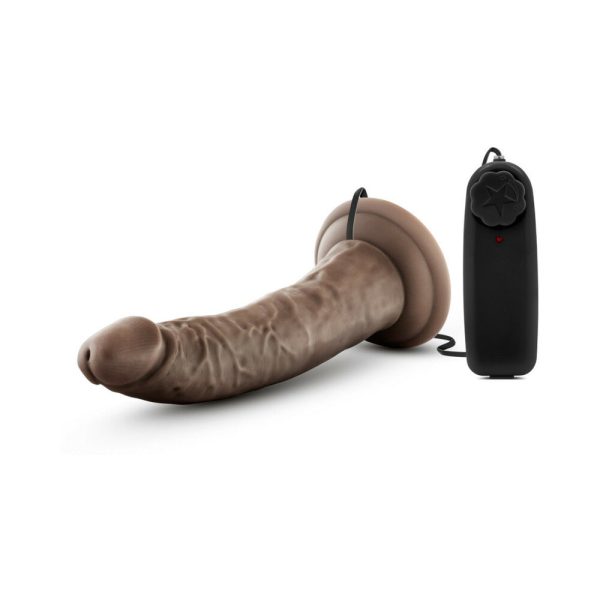 Dr. Skin Dr. Dave Realistic 7 in. Vibrating Dildo Brown - Image 5