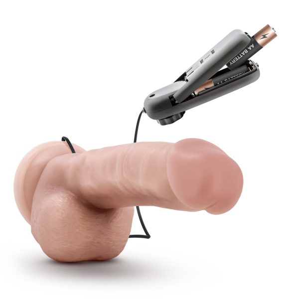 Dr. Skin Dr. Jay Realistic 8.75 in. Vibrating Dildo with Balls Beige - Image 6