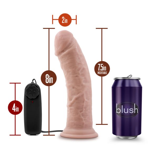Dr. Skin Dr. Joe Realistic 8 in. Vibrating Dildo Beige - Image 7