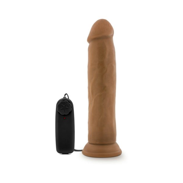 Dr. Skin Dr. Throb Realistic 9.5 in. Vibrating Dildo Tan - Image 2