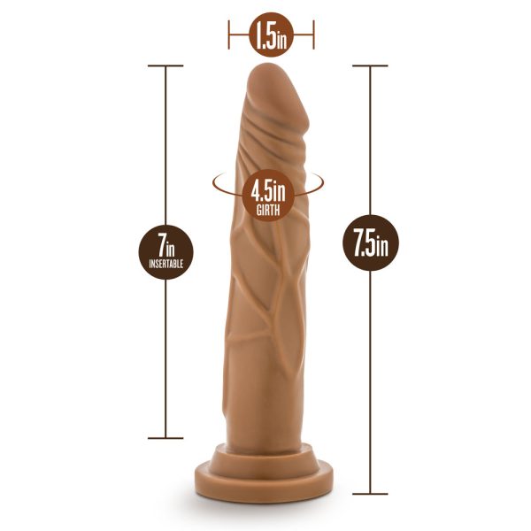 Dr. Skin Basic 7.5 Realistic 7.5 in. Dildo Tan - Image 7