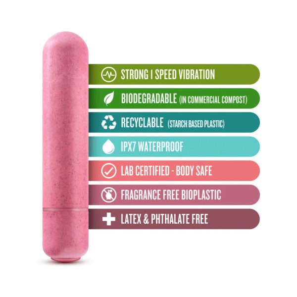 Gaia Eco Bullet Single-Speed Vibrator Coral - Image 5
