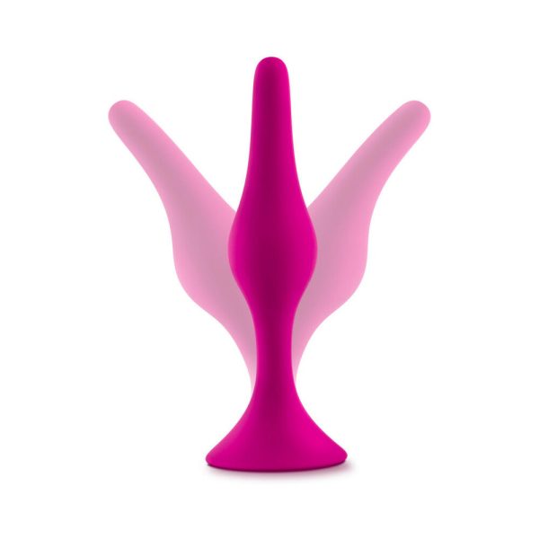 Luxe 3-Piece Silicone Beginner Plug Kit Pink - Image 6