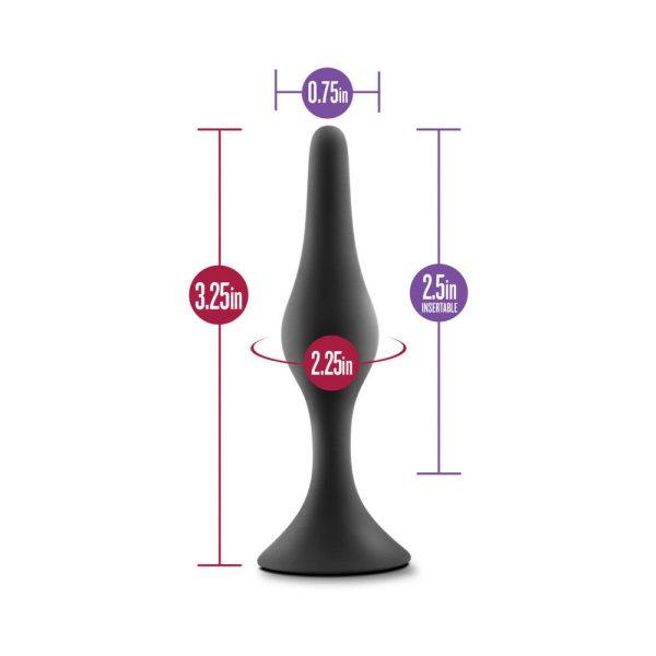 Luxe Silicone Beginner Plug Small Black - Image 7