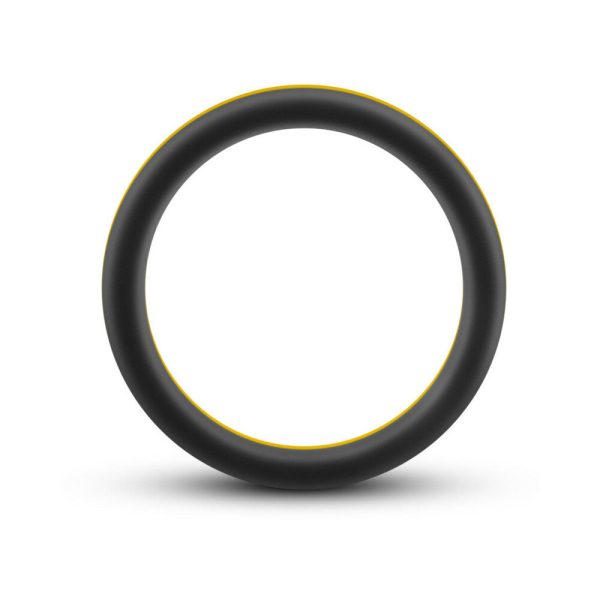 Performance Silicone Go Pro Cock Ring Black/Gold/Black - Image 3