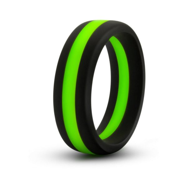 Performance Silicone Go Pro Cock Ring Black/Green/Black - Image 2
