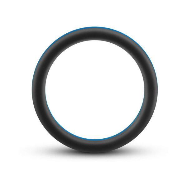 Performance Silicone Go Pro Cock Ring Black/Indigo/Black - Image 3