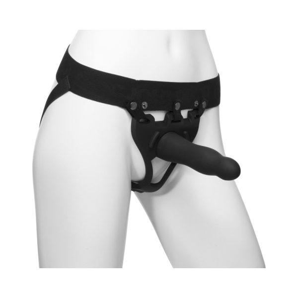 Be Daring Body Extensions Hollow Slim Dong Strap-On 2-Piece Set Black - Image 2