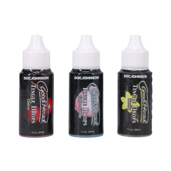 GoodHead Tingle Drops 3-Pack French Vanilla, Cotton Candy, Sweet Cherry - Image 2