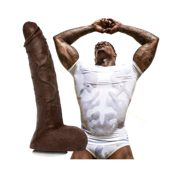 Jason Luv 10in ULTRASKYN Cock with Removable Vac-U-Lock Suction Cup Chocolate - Image 5