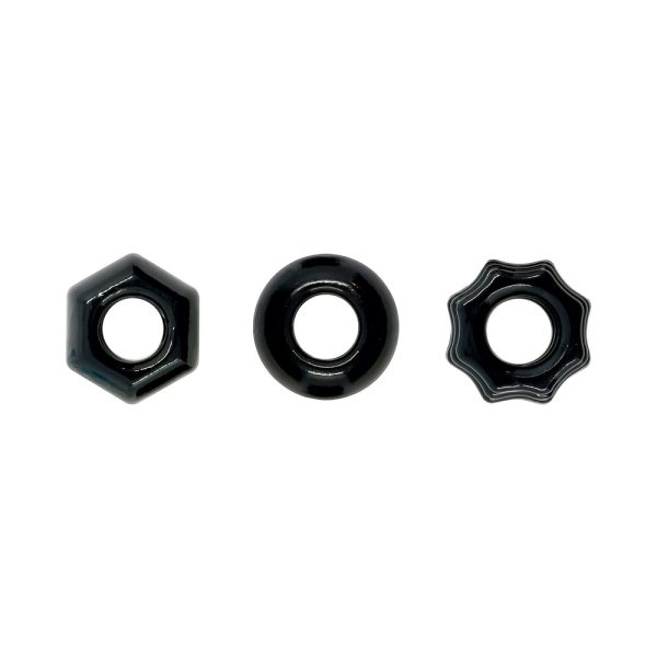 Renegade Chubbies Cock Rings 3-Pack Black - Image 2