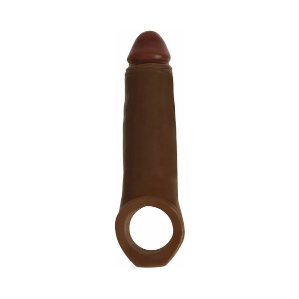 Curve Toys Jock 2 in. Enhancer with Ball Strap Extension Sheath Brown - Image 2