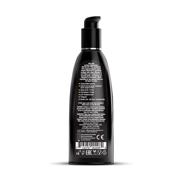 Wicked Aqua Sensitive Water-Based Lubricant 8.5 oz. - Image 2