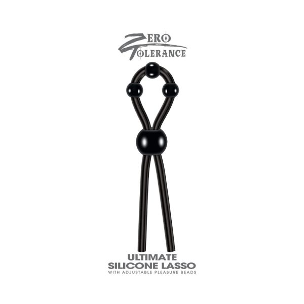 Zero Tolerance Ultimate Silicone Lasso Adjustable Cockring Black - Image 6