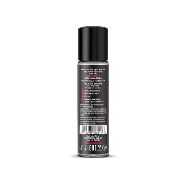 Wicked Aqua Strawberry Water-Based Lubricant 1 oz. - Image 2