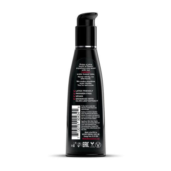 Wicked Aqua Cherry Water-Based Lubricant 4 oz. - Image 2