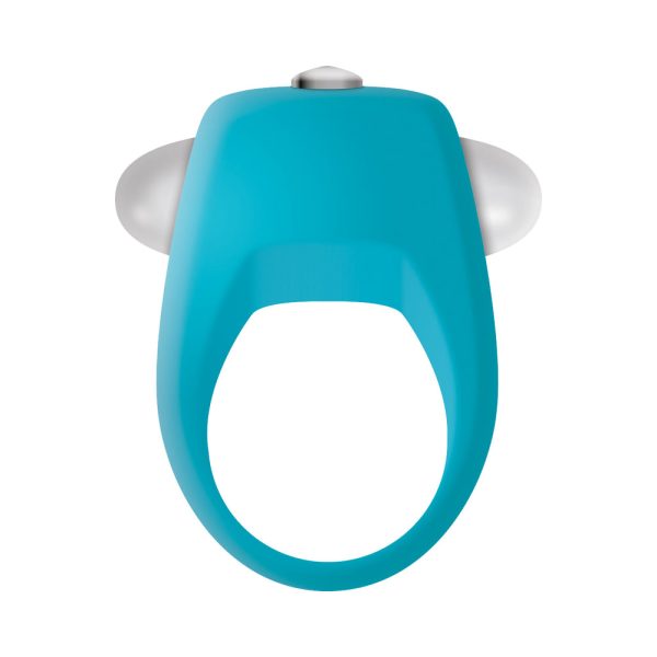 Zero Tolerance Teal Tickler Single-Speed Vibrating Silicone Cockring Teal - Image 3