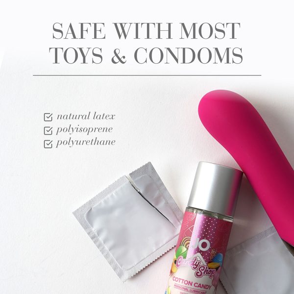 JO Candy Shop Cotton Candy Flavored Water-Based Lubricant 2 oz. - Image 4