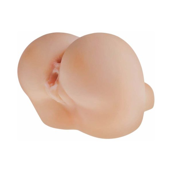 PDX Fuck Me Silly To Go Petite Fantasy Bubble Butt Dual Entry Stroker Beige - Image 5